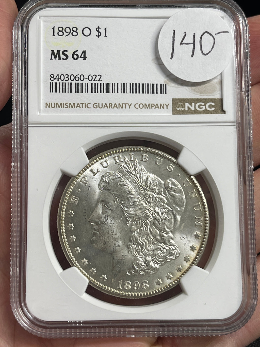 1898-O Morgan NGC MS64