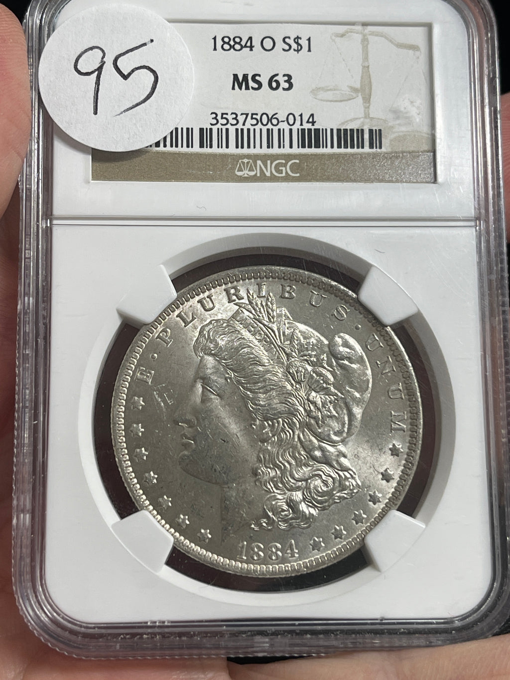 1884-O Morgan NGC MS63