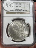 1896 Morgan NGC MS63