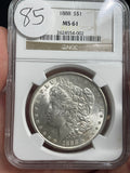 1888 Morgan NGC MS61