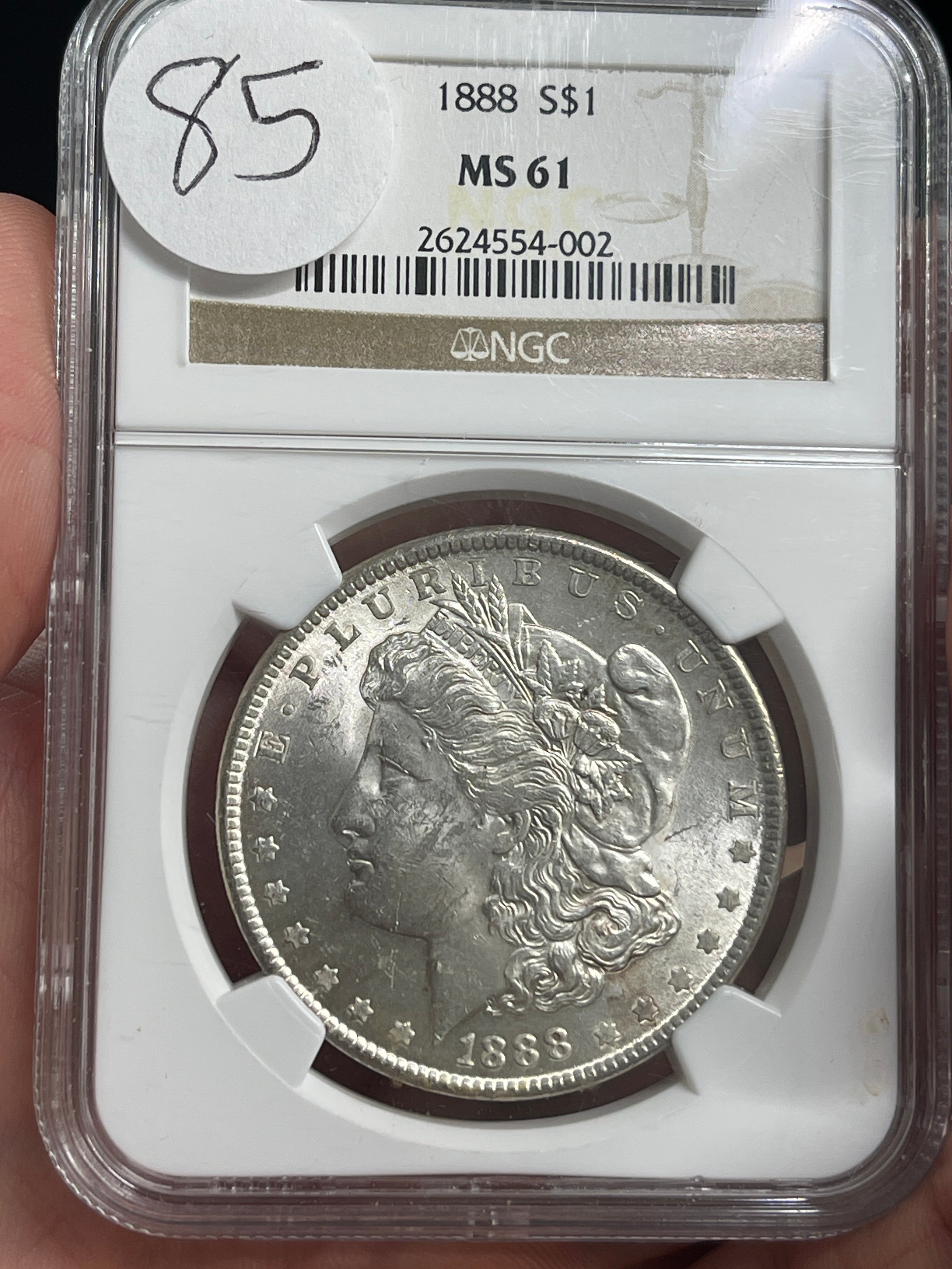 1888 Morgan NGC MS61