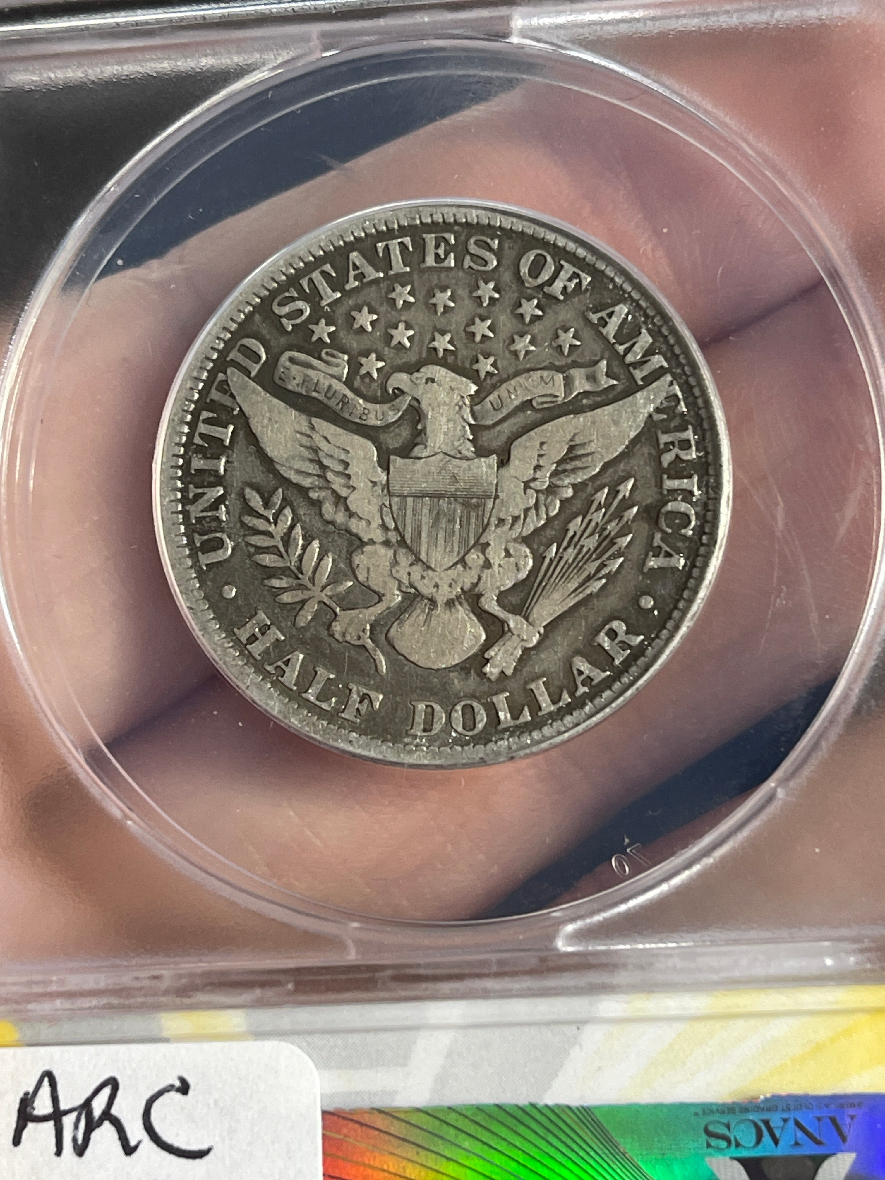 1897 Barber Half ANACS F12