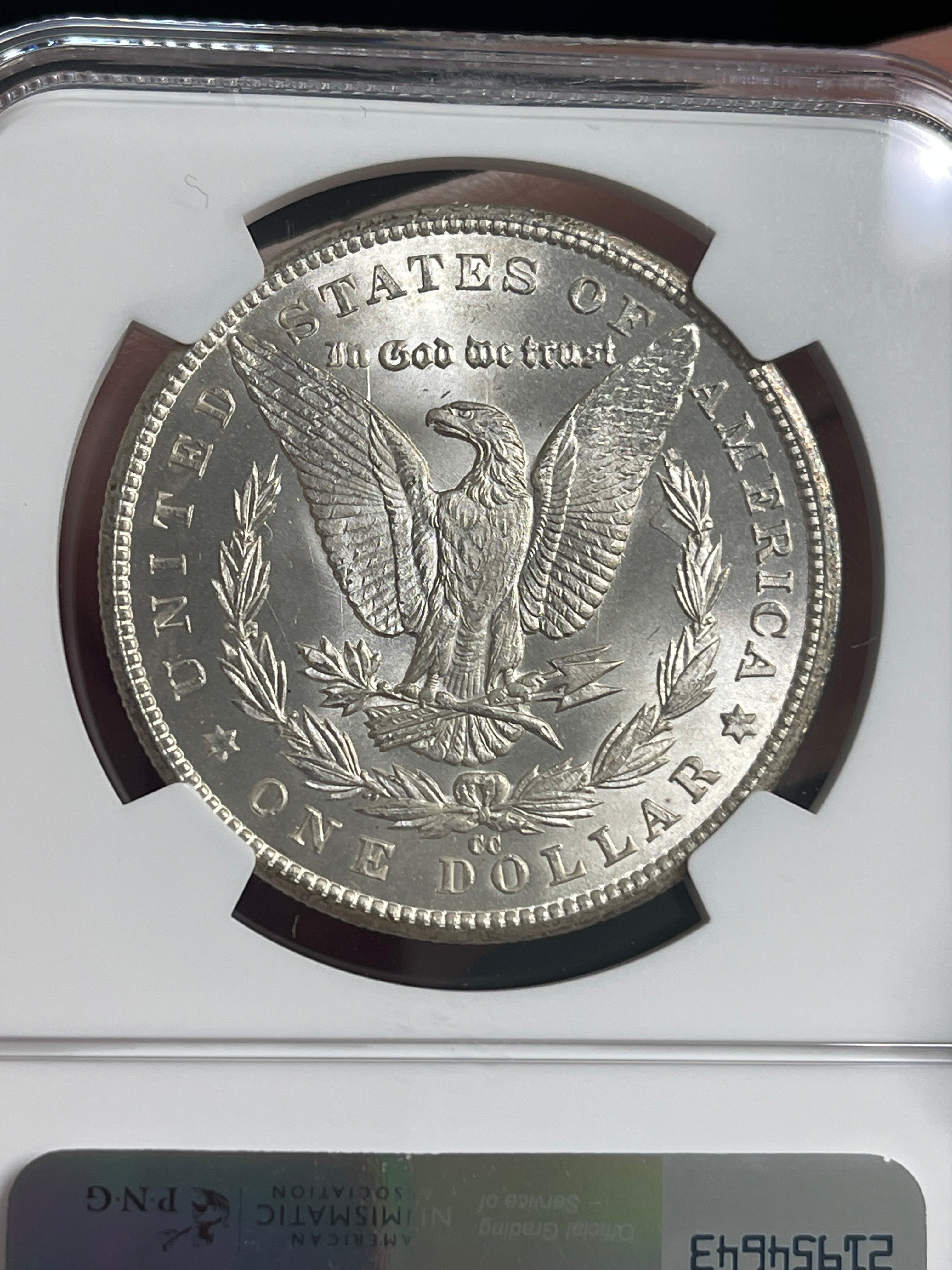 1883-CC Morgan NGC MS63
